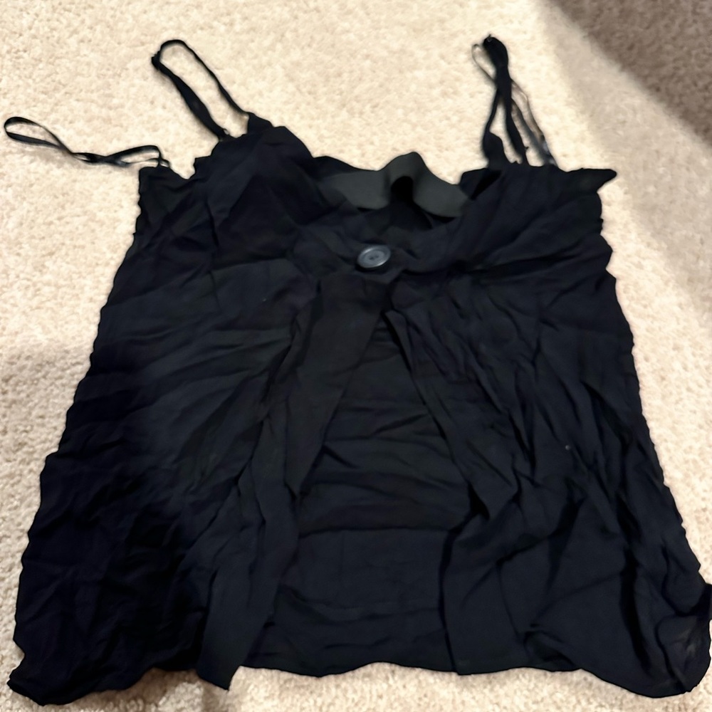 Black tank top